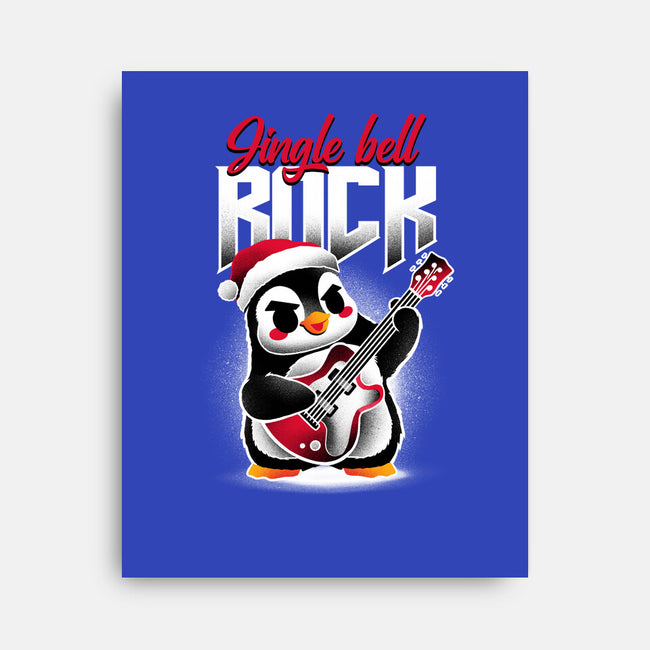 Jingle Bell Rock Penguin-None-Stretched-Canvas-NemiMakeit