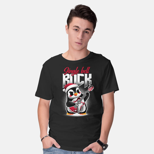 Jingle Bell Rock Penguin-Mens-Basic-Tee-NemiMakeit