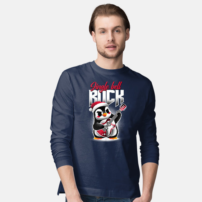 Jingle Bell Rock Penguin-Mens-Long Sleeved-Tee-NemiMakeit