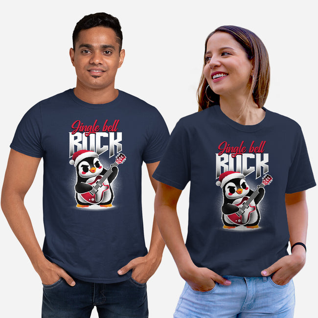 Jingle Bell Rock Penguin-Unisex-Basic-Tee-NemiMakeit