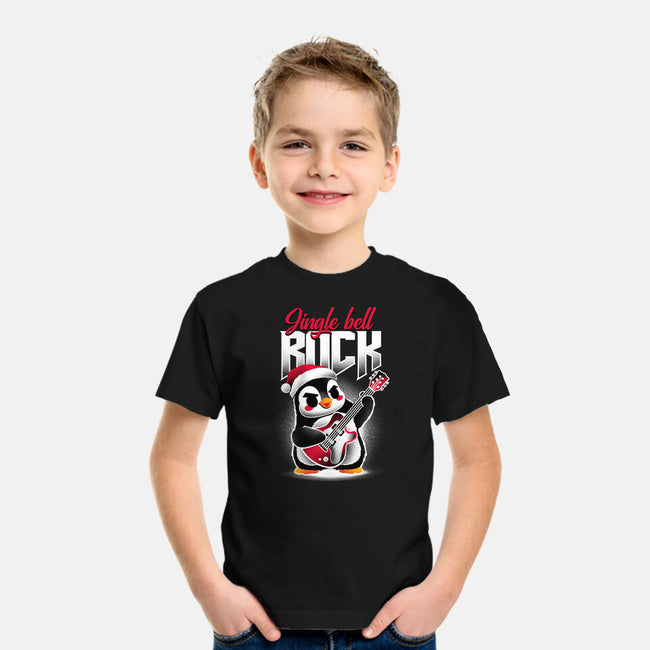 Jingle Bell Rock Penguin-Youth-Basic-Tee-NemiMakeit