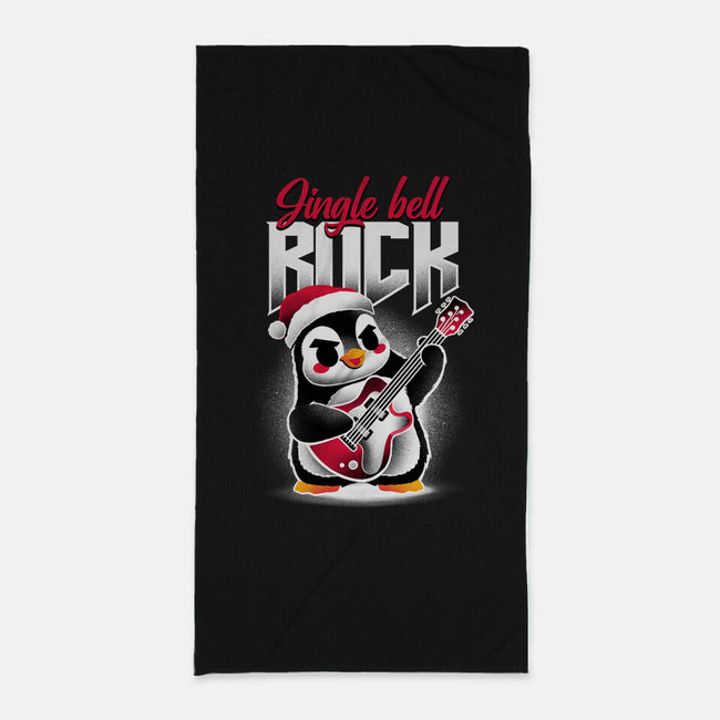 Jingle Bell Rock Penguin-None-Beach-Towel-NemiMakeit