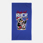 Jingle Bell Rock Penguin-None-Beach-Towel-NemiMakeit