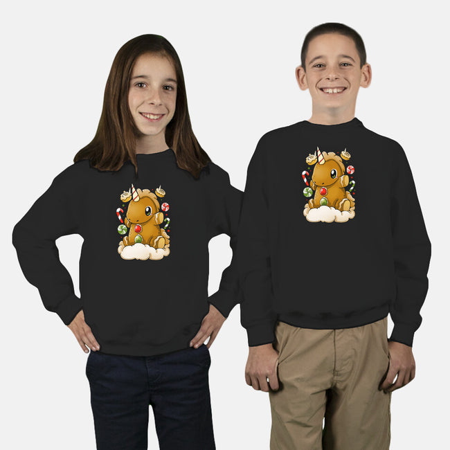 Ginger Unicorn-Youth-Crew Neck-Sweatshirt-Vallina84