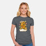 Ginger Unicorn-Womens-Fitted-Tee-Vallina84