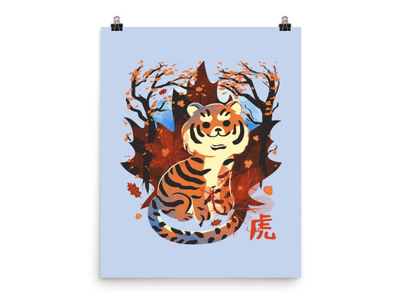 Tiger In Autumn