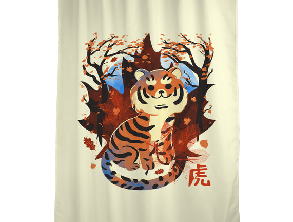 Tiger In Autumn