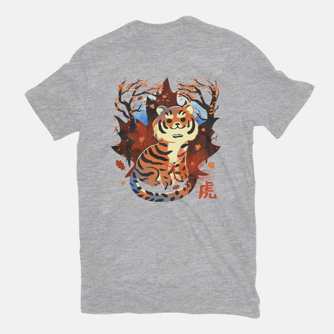 Tiger In Autumn-Mens-Heavyweight-Tee-IKILO