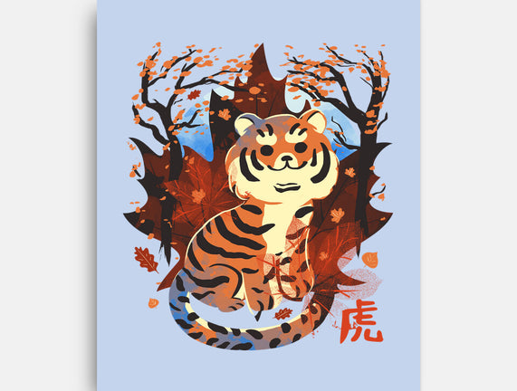 Tiger In Autumn