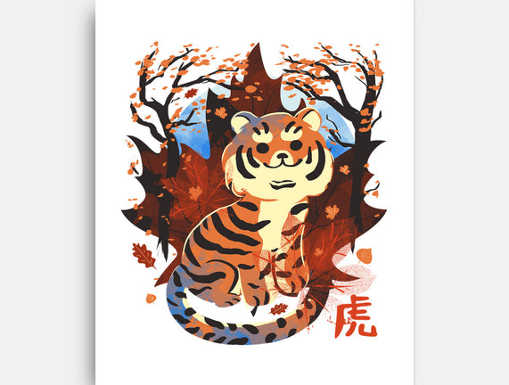 Tiger In Autumn