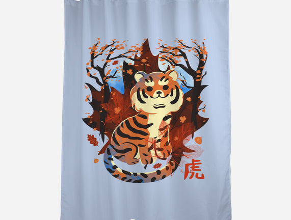 Tiger In Autumn