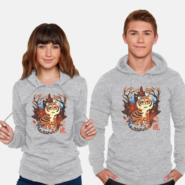 Tiger In Autumn-Unisex-Pullover-Sweatshirt-IKILO