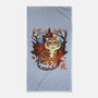 Tiger In Autumn-None-Beach-Towel-IKILO