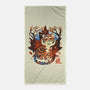 Tiger In Autumn-None-Beach-Towel-IKILO