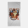 Tiger In Autumn-None-Beach-Towel-IKILO