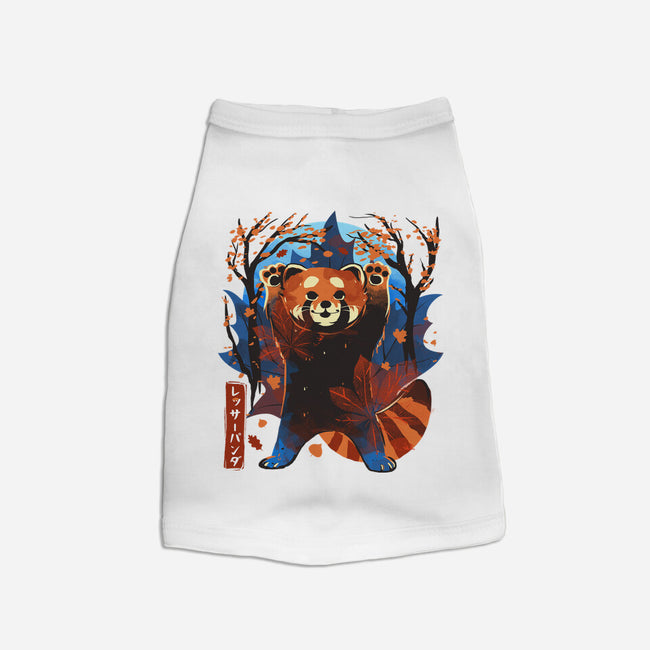 Red Panda In Autumn-Cat-Basic-Pet Tank-IKILO