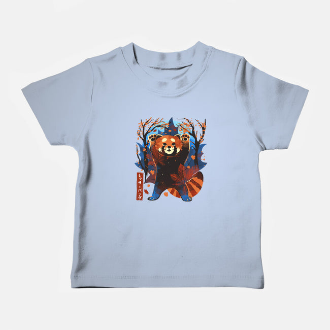 Red Panda In Autumn-Baby-Basic-Tee-IKILO