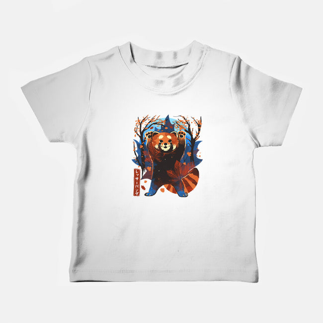 Red Panda In Autumn-Baby-Basic-Tee-IKILO