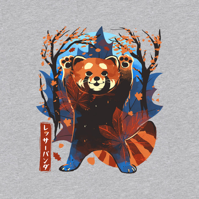 Red Panda In Autumn-Womens-Off Shoulder-Tee-IKILO