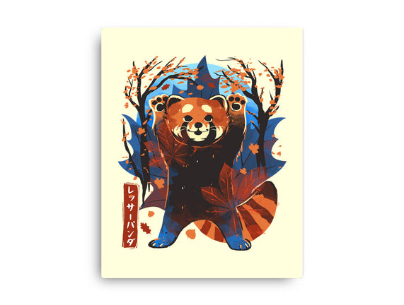 Red Panda In Autumn