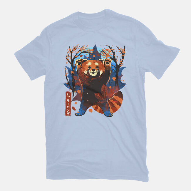 Red Panda In Autumn-Mens-Basic-Tee-IKILO