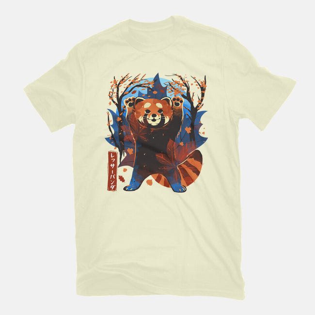 Red Panda In Autumn-Mens-Premium-Tee-IKILO