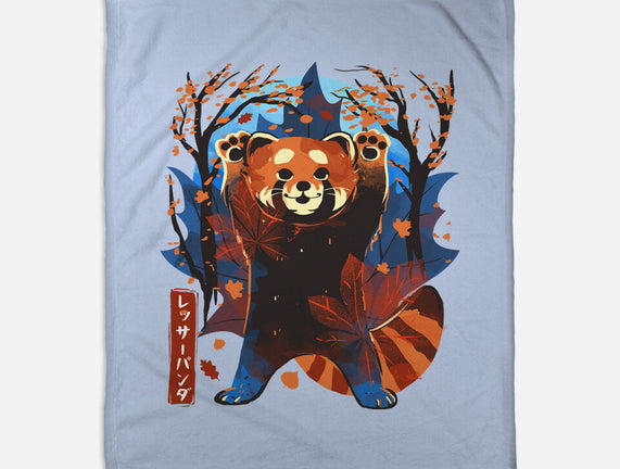 Red Panda In Autumn