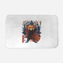 Red Panda In Autumn-None-Memory Foam-Bath Mat-IKILO