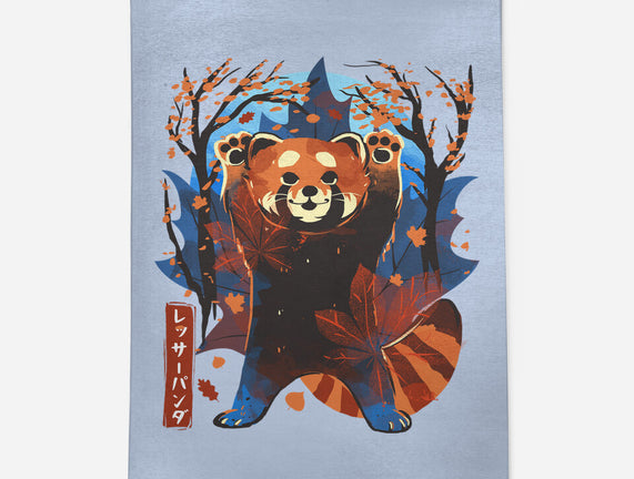 Red Panda In Autumn