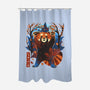 Red Panda In Autumn-None-Polyester-Shower Curtain-IKILO