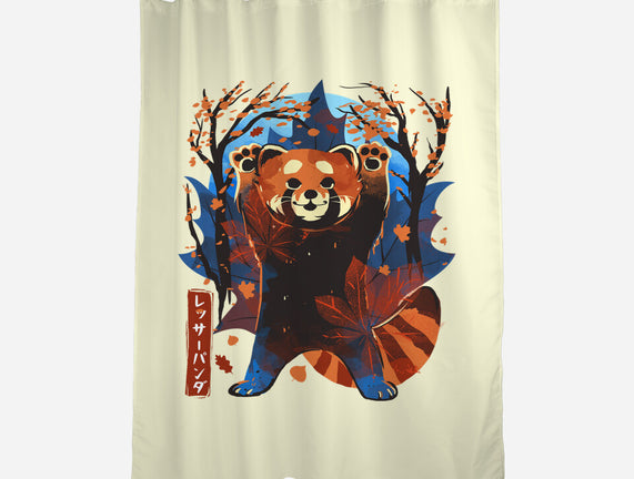 Red Panda In Autumn