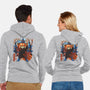 Red Panda In Autumn-Unisex-Zip-Up-Sweatshirt-IKILO