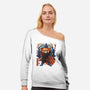 Red Panda In Autumn-Womens-Off Shoulder-Sweatshirt-IKILO