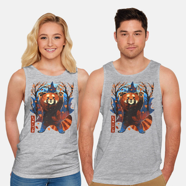 Red Panda In Autumn-Unisex-Basic-Tank-IKILO