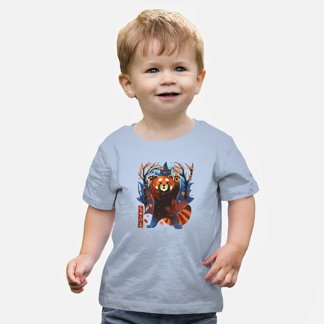 Red Panda In Autumn-Baby-Basic-Tee-IKILO