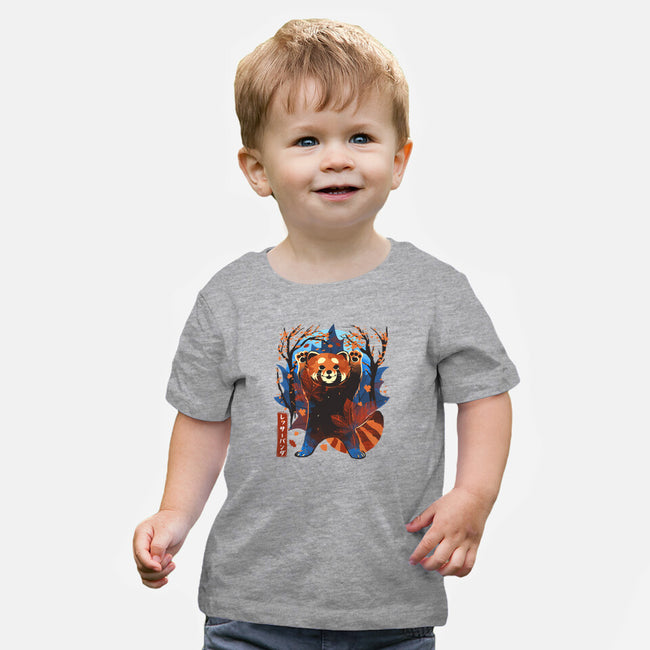 Red Panda In Autumn-Baby-Basic-Tee-IKILO