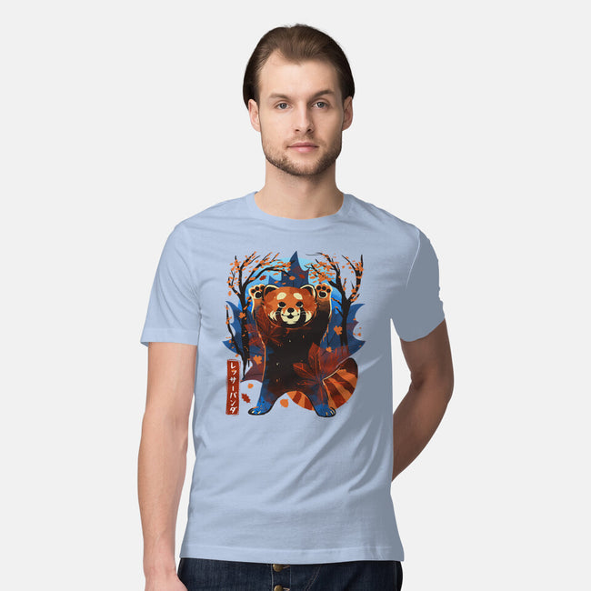 Red Panda In Autumn-Mens-Premium-Tee-IKILO