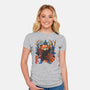 Red Panda In Autumn-Womens-Fitted-Tee-IKILO