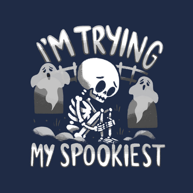 I'm Trying My Spookiest-Unisex-Basic-Tee-Aarons Art Room