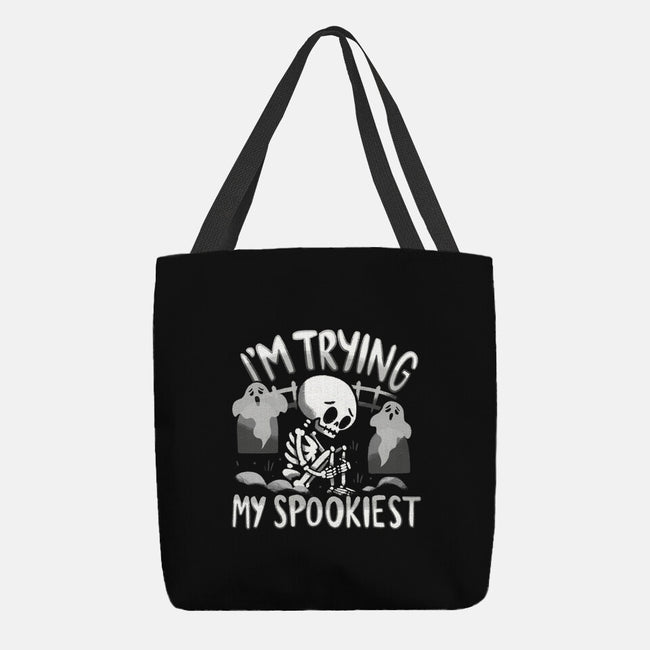 I'm Trying My Spookiest-None-Basic Tote-Bag-Aarons Art Room