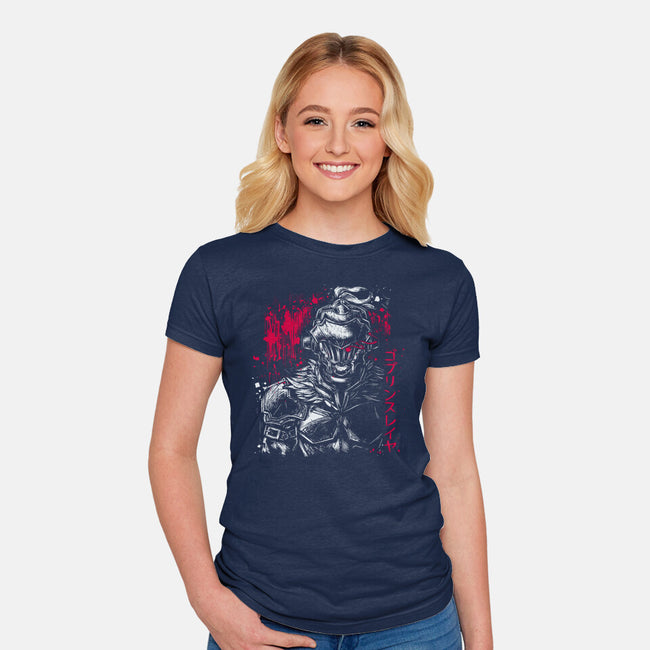 Goblin Slayer-Womens-Fitted-Tee-xMorfina