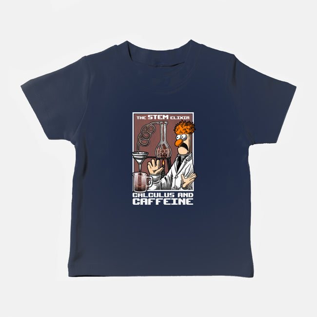 Science Puppet Coffee Lab-Baby-Basic-Tee-Studio Mootant