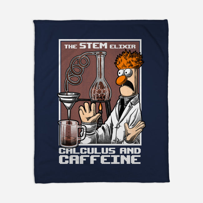 Science Puppet Coffee Lab-None-Fleece-Blanket-Studio Mootant