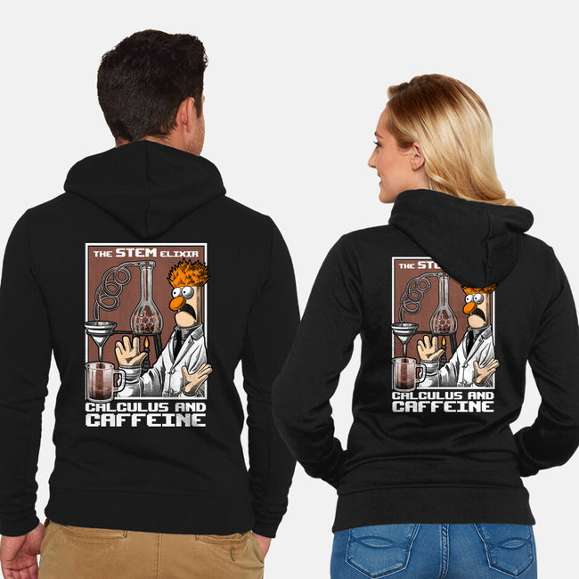 Science Puppet Coffee Lab-Unisex-Zip-Up-Sweatshirt-Studio Mootant