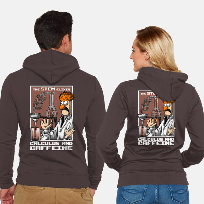 Science Puppet Coffee Lab-Unisex-Zip-Up-Sweatshirt-Studio Mootant