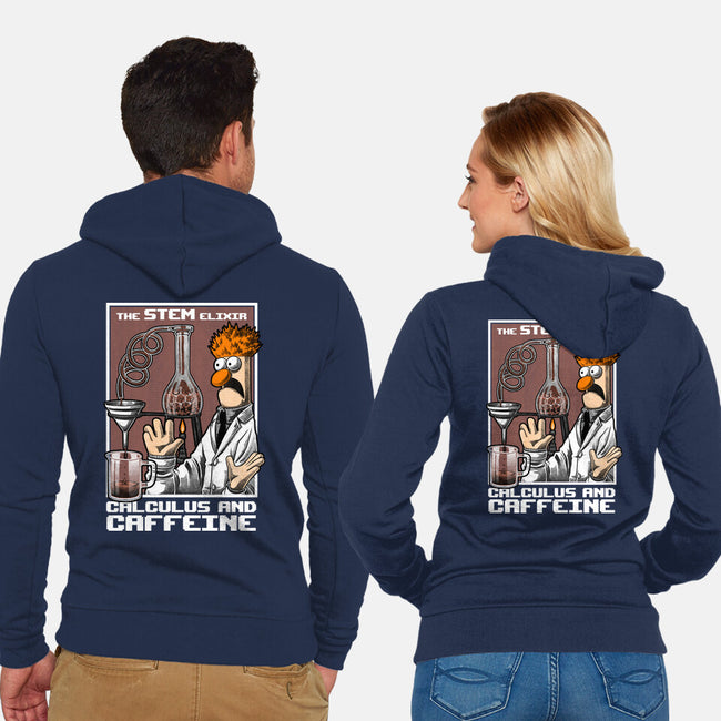 Science Puppet Coffee Lab-Unisex-Zip-Up-Sweatshirt-Studio Mootant