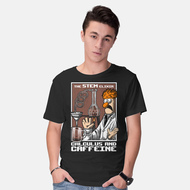 Science Puppet Coffee Lab-Mens-Basic-Tee-Studio Mootant