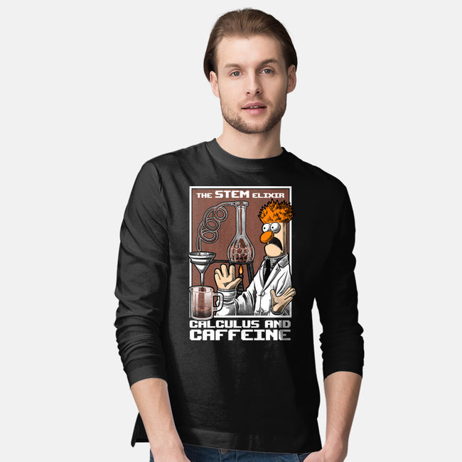 Science Puppet Coffee Lab-Mens-Long Sleeved-Tee-Studio Mootant