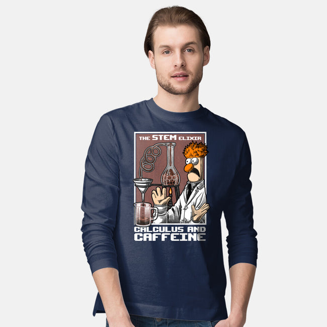 Science Puppet Coffee Lab-Mens-Long Sleeved-Tee-Studio Mootant