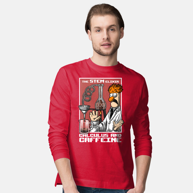 Science Puppet Coffee Lab-Mens-Long Sleeved-Tee-Studio Mootant